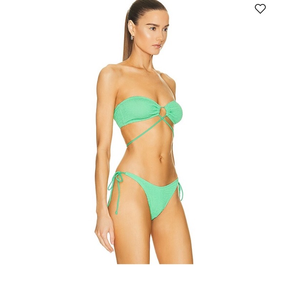 🌴 Brand New! Bond-eye Swim Apple Green Margarita Bandeau Multi-way Eco Bikini - Picture 4 of 15